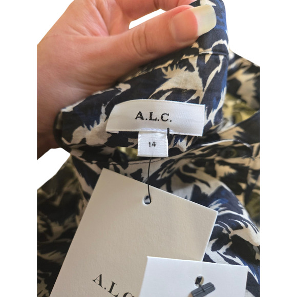 ALC nwt patterned long sleeve top, size 14 - Picture 6 of 7